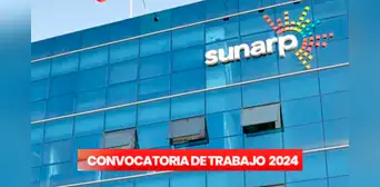 ¿Eres egresado y buscas prácticas? Sunarp lanza convocatoria de trabajo en Lima y regiones con sueldos de hasta S/1.100 ¿Eres egresado y buscas prácticas? Sunarp lanza convocatoria de trabajo en Lima y regiones con sueldos de hasta S/1.100
