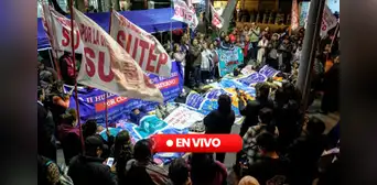 Paro nacional del Sutep: docentes marcharon hacia el Congreso de la República Paro nacional del Sutep: docentes marcharon hacia el Congreso de la República