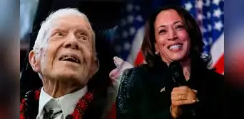 Jimmy Carter vota por Kamala Harris, tras celebrar su cumpleaños 100, para las Elecciones Estados Unidos 2024