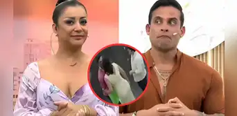 Karla Tarazona y Christian Domínguez son SORPRENDIDOS BESÁNDOSE en el detrás de cámaras de 'Préndete': "Cuando nadie los ve"