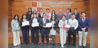 Alumnos de la Universidad de Piura ganan concurso de litigación oral por el 150 Aniversario de la Corte de Piura