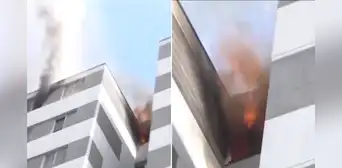 Incendio en Cercado de Lima consume departamento en el piso 11 de edificio en av. Óscar Benavides Incendio en Cercado de Lima consume departamento en el piso 11 de edificio en av. Óscar Benavides