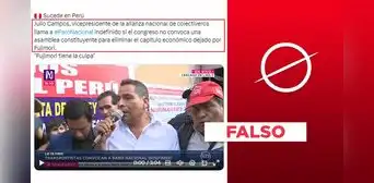 Julio Campos no convocó paro indefinido de transportistas hasta que Congreso “llame a Asamblea Constituyente” el 11 de octubre