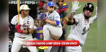 RESULTADOS LVBP 2024-25 EN VIVO HOY, 22 de octubre: marcadores y minuto a minuto de los juegos vía BeisbolPlay RESULTADOS LVBP 2024-25 EN VIVO HOY, 22 de octubre: marcadores y minuto a minuto de los juegos vía BeisbolPlay