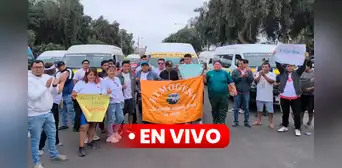Paro de transportistas en Trujillo HOY 22 de octubre EN VIVO: protesta llega a la Casa de Gobierno de La Libertad