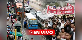 Paro nacional de transportistas en Perú EN VIVO: clases virtuales, regiones que acatarán y puntos de concentración
