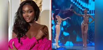 Miss Francia se quita la peluca en VIVO durante el Miss Gran International y causa revuelo en redes