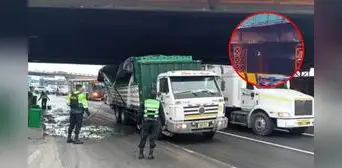 Puente Ricardo Palma es impactado por tercera vez: camión de cerveza se accidenta en vía que conecta SJL y Rímac