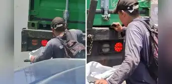 Peruano causa curiosidad al recolectar mineral sobrante de los camiones contenedores: “¿Para qué?” Peruano causa curiosidad al recolectar mineral sobrante de los camiones contenedores: “¿Para qué?”