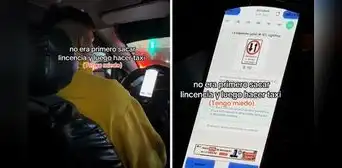 Peruano capta a taxista estudiando para obtener su licencia y queda en shock: "¿No era antes?"