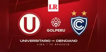 [Vía GOLPERU gratis por internet] Ver Universitario vs Cienciano HOY por el Torneo Clausura 2024