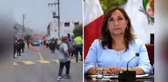 Manifestantes tiran huevos y persiguen a comitiva de Dina Boluarte en Chosica: "Fuera, asesina"
