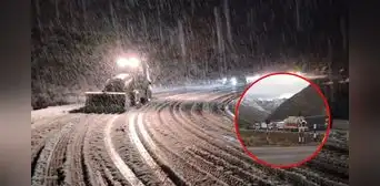 Intensa nevada bloquea el tránsito de la Carretera Central: buses detenidos en la ruta Huancayo-Lima