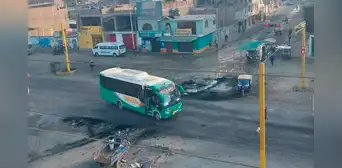 Panamericana Norte fue liberada a la altura de Chao, La Libertad, tras manifestaciones por incremento de la delincuencia