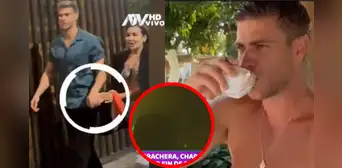 ¿Y Renato Rossini Jr.? Ale Fuller TOMA de la mano y se habría BESADO con galán español en camioneta, según 'Magaly TV'