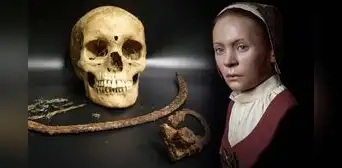 Científicos reconstruyen rostro de Zosia, la "mujer vampiro" que fue enterrada hace 400 años con una hoz en el cuello