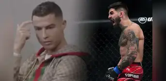 Topuria, campeón de UFC, no se calla y le responde a Cristiano Ronaldo tras filtrarse video minimizándolo Topuria, campeón de UFC, no se calla y le responde a Cristiano Ronaldo tras filtrarse video minimizándolo