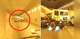 Fuga de gas en túnel de av. Néstor Gambetta en Callao genera congestión vehicular