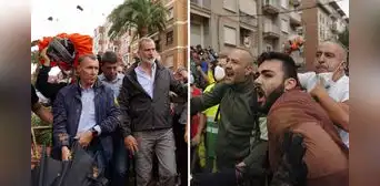 "Asesinos": lanzan barro al rey Felipe VI y Pedro Sánchez tras llegar a zonas afectadas por las inundaciones en Valencia "Asesinos": lanzan barro al rey Felipe VI y Pedro Sánchez tras llegar a zonas afectadas por las inundaciones en Valencia
