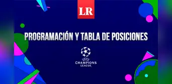 TABLA DE POSICIONES Champions League 2024 EN VIVO: programación y partidos de la fecha 4 TABLA DE POSICIONES Champions League 2024 EN VIVO: programación y partidos de la fecha 4
