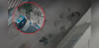 Cámaras de seguridad graban a pareja con bebé en brazos robando una mototaxi en Huaycán