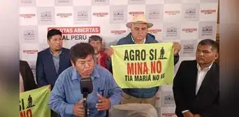 Presentan acciones legales para frenar la reactivación del proyecto Tía María Presentan acciones legales para frenar la reactivación del proyecto Tía María