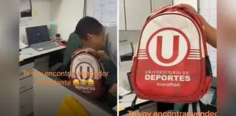 Compró una mochila de la ‘U’, pero detalle desata risas: "El que le vendió es de Alianza" Compró una mochila de la ‘U’, pero detalle desata risas: "El que le vendió es de Alianza"