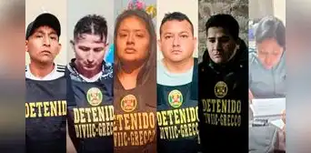 Capturan a 6 miembros de 'Los Pulpos', grupo criminal involucrado en extorsión y secuestro en La Libertad