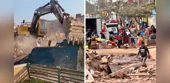 Vía Expresa Sur: vecinos de Surco son desalojados y al menos 3 familias se han quedado sin hogar Vía Expresa Sur: vecinos de Surco son desalojados y al menos 3 familias se han quedado sin hogar