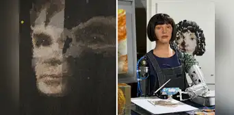 Ai-Da, el primer robot humanoide en crear un cuadro que se vendió por US$1.08 millones: marcó un hito en el arte Ai-Da, el primer robot humanoide en crear un cuadro que se vendió por US$1.08 millones: marcó un hito en el arte
