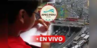 APEC 2024 EN VIVO: plan de desvío vehicular en Lima, suspensión de clases y teletrabajo 11 12 y 13 de noviembre APEC 2024 EN VIVO: plan de desvío vehicular en Lima, suspensión de clases y teletrabajo 11 12 y 13 de noviembre