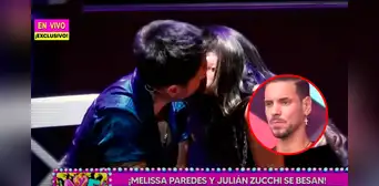 Melissa Paredes y Julián Zucchi se besan frente a Anthonny Aranda: actores protagonizaron obra teatral Melissa Paredes y Julián Zucchi se besan frente a Anthonny Aranda: actores protagonizaron obra teatral