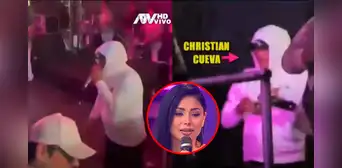Christian Cueva es sorprendido bebiendo y cantando con Chacalón Jr. mientras Pamela Franco trabaja en provincia