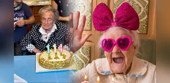 La historia de Claudia Baccarini, la mujer de 114 años que su dieta es "comer de todo": "El señor se ha olvidado llevarme" La historia de Claudia Baccarini, la mujer de 114 años que su dieta es "comer de todo": "El señor se ha olvidado llevarme"