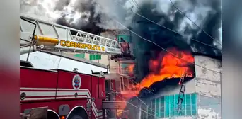 Incendio en Lima HOY EN VIVO: 33 unidades de bomberos atienden emergencia en Barrios Altos