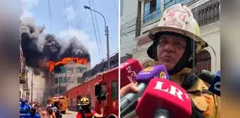 Bomberos alertan avance de incendio hacia Barrios Altos: "Adentro (hay) almacenamiento de pirotécnicos"