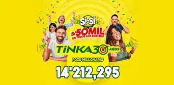 Resultados de la Tinka del 13 de noviembre: conoce a los Ganadores y el Pozo Millonario