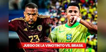 Juego de la Vinotinto vs. Brasil por Eliminatorias 2026: hora y canal para ver EN VIVO el partido