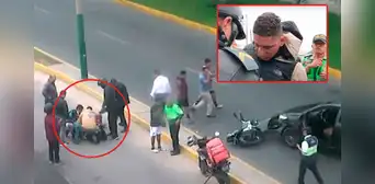 Delincuentes roban celular a mujer y conductor los persigue hasta embestirlos y capturarlos en Surco Delincuentes roban celular a mujer y conductor los persigue hasta embestirlos y capturarlos en Surco