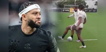 Memphis Depay 'humilló' y se burló de André Carrillo tras hacerle una huacha: "Tranquilo, papi" Memphis Depay 'humilló' y se burló de André Carrillo tras hacerle una huacha: "Tranquilo, papi"