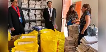 Presidente de CSJAR coordina traslado de expedientes de Caraveli al Archivo Central
