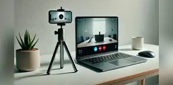 ¿Tu laptop tiene una pésima cámara? Así conviertes tu teléfono en una webcam y sin cables