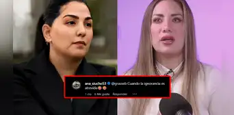 Ana Siucho arremete contra Grasse Becerra tras criticas por su nuevo trabajo en EE.UU.: "La ignorancia es atrevida" Ana Siucho arremete contra Grasse Becerra tras criticas por su nuevo trabajo en EE.UU.: "La ignorancia es atrevida"