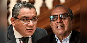 Ministro Santiváñez se molesta tras ser consultado por Nicanor Boluarte: "¿Usted cree que yo no actúo con valentía?" Ministro Santiváñez se molesta tras ser consultado por Nicanor Boluarte: "¿Usted cree que yo no actúo con valentía?"