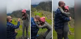 Novia rompe en llanto tras propuesta de matrimonio en Machu Picchu: "Con la bendición de los apus"
