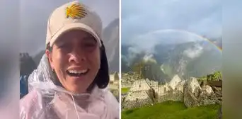 Turistas lloran de la emoción al ver dos arcoíris en Machu Picchu tras densa neblina: “Tierra bendita” Turistas lloran de la emoción al ver dos arcoíris en Machu Picchu tras densa neblina: “Tierra bendita”