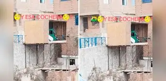 Construyen inusual cochera en un cerro para mototaxi y usuarios quedan atónitos: "Desafió la gravedad" Construyen inusual cochera en un cerro para mototaxi y usuarios quedan atónitos: "Desafió la gravedad"