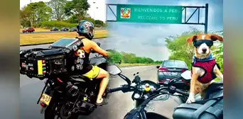 El joven que adaptó su moto para llevar a su perrita 'Frula' y recorren Sudamérica: "Ella es mi mayor motivación"