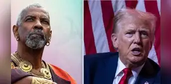 Comparan personaje de Denzel Washington en 'Gladiator II' con Donald Trump
