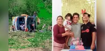 Tragedia en Moyobamba: docente pierde a sus hijos de 2 y 17 años tras despiste de Movil Bus con promoción escolar
